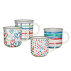 MUG RECTO 350ML LILA DISEÑOS SURTIDOS