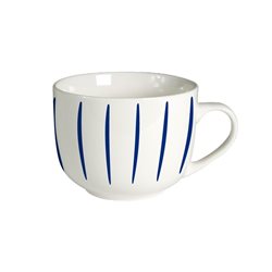 MUG 390ML LINEAS AZUL