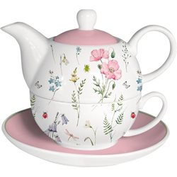 TEA FOR ONE 275ML+400ML FLORES ROSA