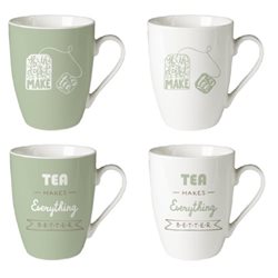 MUG BOMBE 340ML TEA VERDE Y BLANCO