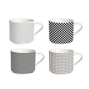 MUG BAJO 350 ML BLACK & WHITE