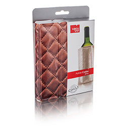 ENFRIADOR DE VINO CUERO VACU VIN