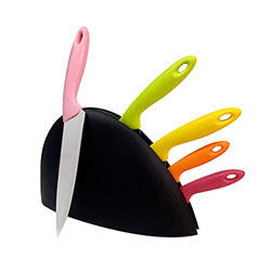 SET 5 CUCHILLAS MANGO MULTICOLOR + TACO