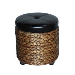 ASIENTO CIRCULAR GDE C/TAPA  D43X44CM FIBRAS Y PU