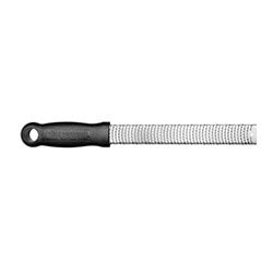 RALLADOR AC.INOX MANGO NEGRO MICROPLANE 30X3X2.5CM