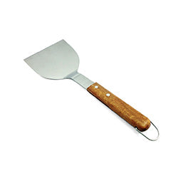 ESPATULA P/ HAMBURGUESAS 31CM ACERO INOXIDABLE MANGO MADERA