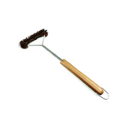 LIMPIA PARRILLA  ACERO INOX MANGO MAD. 41CM