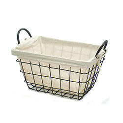 CESTO METAL HIERRO MEDIANO  C/ASAS ALTO  37X23X25