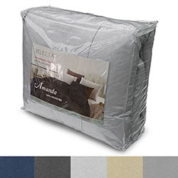 SET ACOLCHADO KING COLOR LISO  + 2 FUNDAS 250X220CM