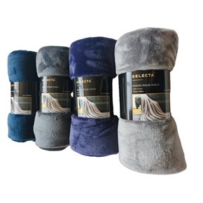 MANTA POLAR FLEECE 127X152CM COLORES SURTIDOS