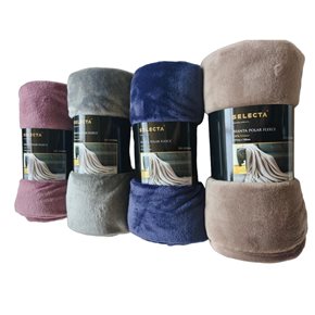 MANTA POLAR FLEECE 127X152CM COLORES SURTIDOS