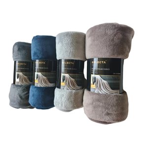 MANTA POLAR FLEECE 127X152CM COLORES SURTIDOS