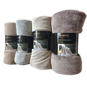 MANTA POLAR FLEECE 127X152CM COLORES SURTIDOS