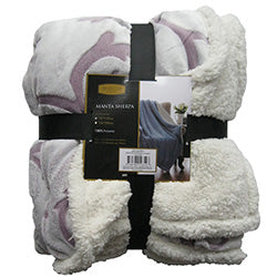 MANTA POLAR REVERSIBLE C/DISEÑO 127X152CM