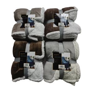 MANTA REVERSIBLE FLANNEL/SHERPA 150X200CM SURTIDO