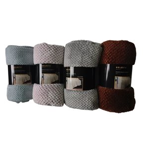 MANTA FLEECE WAFFLE 150x200CM SURTIDO