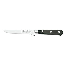 CUCHILLO DESHUESAR 13CM C/ PVC MANGO NEGRO FORGE 3CLAVELES