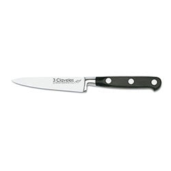 CUCHILLO VEGETALES 10CM C/ PVC MANGO NEGRO FORGE 3 CLAVELES