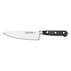 CUCHILLO CHEF 15CM C/ PVC MANGO NEGRO FORGE 3 CLAVELES