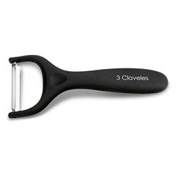 PELADOR 15CM AC.INOX.SOFT NEGRO 3 CLAVELES