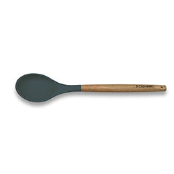 CUCHARA SILICONA MANGO MADERA 32CM 3 CLAVELES