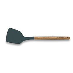 ESPATULA SILICONA MANGO MADERA 3 CLAVELES.  32CM