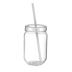 VASO PLASTICO 590ML CUERPO Y TAPA TRANSPARENTE