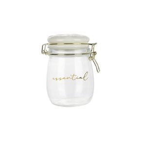 RECIPIENTE VIDRIO 750ML T/CERAMICA BLANCA ESSENTIAL