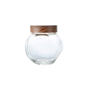 GALLETERO VIDRIO 1.25L TAPA MADERA