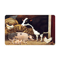 FELPUDO 60X40 CM GOMA ANIMALES GRANJA