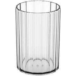 VASO FACETADO 290ML ACRILICO TRANSP. D7XH10.5CM