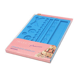 MOLDE SILICONA PARA FONDANT 23X13 CM BOTONES