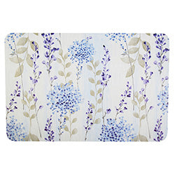 INDIVIDUAL FLORES AZUL CLARO MATERIAL PP. 30X45 CM