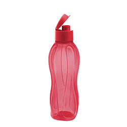CARAMAÑOLA PLASTICA CON TAPON 600ML ROJA