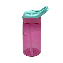 CARAMAÑOLA PLASTICA CON ABRE FACIL 500ML ROSA/CELESTE