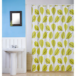 CORTINA BAÑO PEVA  HOJAS. 180X180