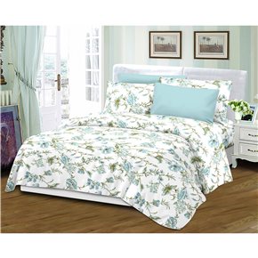 JUEGO DE SABANAS CLAS QUEEN ESTAMPADO 160x200+35CM