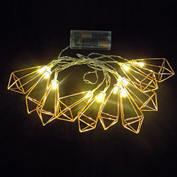 GUIA LED X10  FORMA GEOMETRICA METAL COBRIZAS H8X4