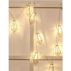 GUIA LED X10  FORMA GEOMETRICA METAL COBRIZAS H8X4