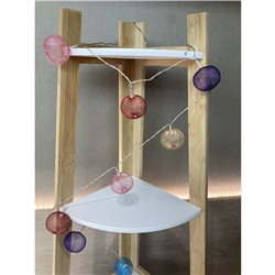GUIA LED X20 C/ ESFERAS DE COLORES D5CM