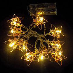 GUIA LED X10 ESTRELLAS METAL  COBRIZAS 5CM