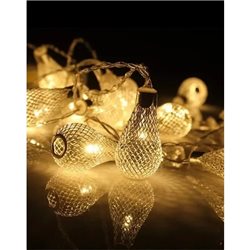 GUIA LED X10 LAGRIMAS METAL COBRIZAS. H5X2CM