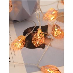 GUIA LED X10 HOJAS METAL COBRE