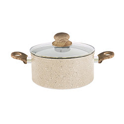 OLLA ANTIADHERENTE  2.8L APTO INDUC. BEIGE. 20X9CM