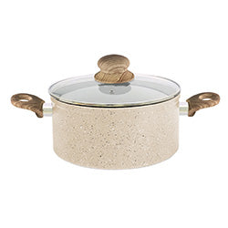 OLLA ANTIADHERENTE 24X11CM 5L APTO INDUC. BEIGE