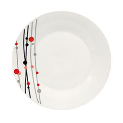 PLATO LLANO 23CM DECO LINEAS