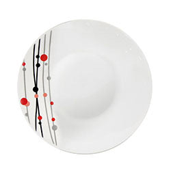 PLATO HONDO 20 CM DECO LINEAS