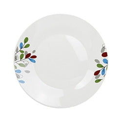 PLATO POSTRE 19CM HOJAS DE COLORES