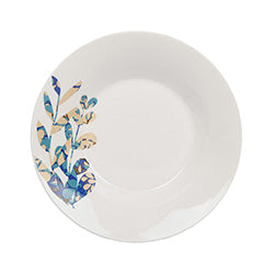 PLATO HONDO 20CM HOJAS TURQUESA