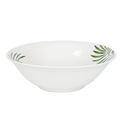 ENSALADERA PORCELANA D23CM HOJAS VERDES